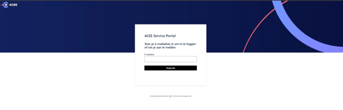 Account aanmaken 4CEE Service Portal